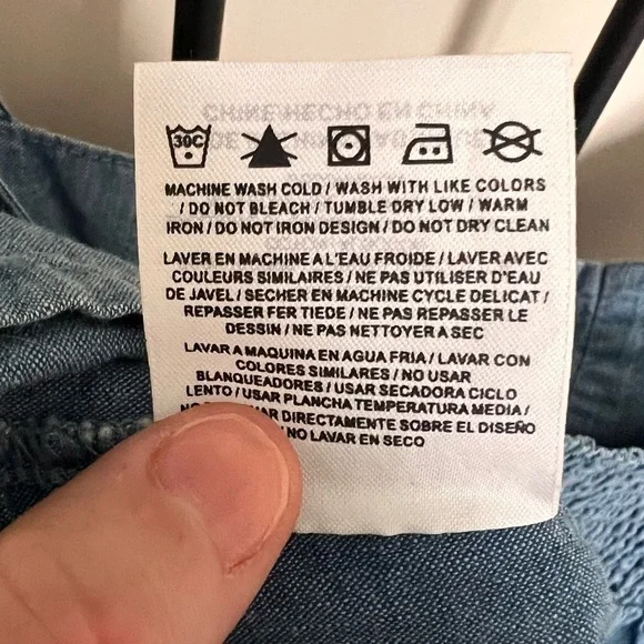 Sperry Chambray Denim Nautical Dress Sz XL - Picture 6 of 6